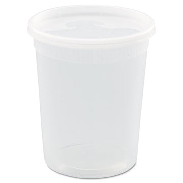 Pactiv Evergreen Delitainer Microwavable Combo, 32 Oz, 4 .55" Diameter X 5.55"h, Clear, 240-carton freeshipping - TVN Wholesale